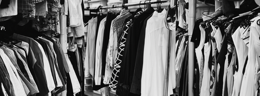 Costume department fitting prep with organised garment racks